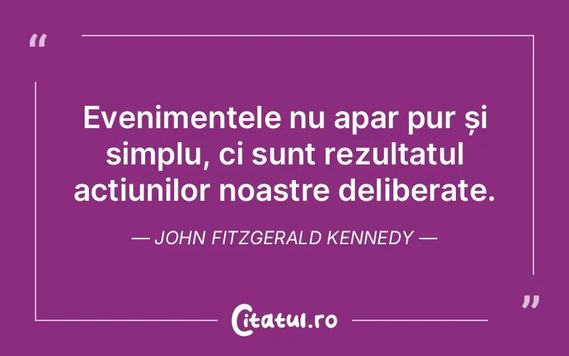 Citat John Fitzgerald Kennedy - citate viata