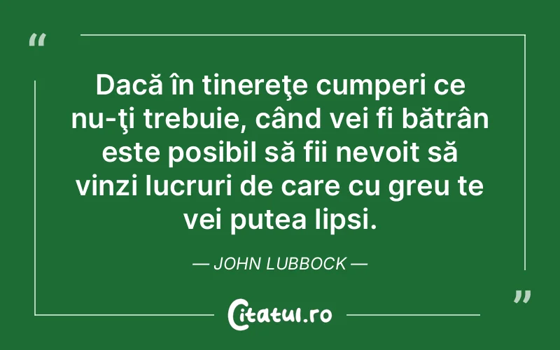 Citat John Lubbock - citate viata