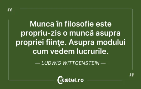 Nu vom şti niciodată toate lucrurile b...