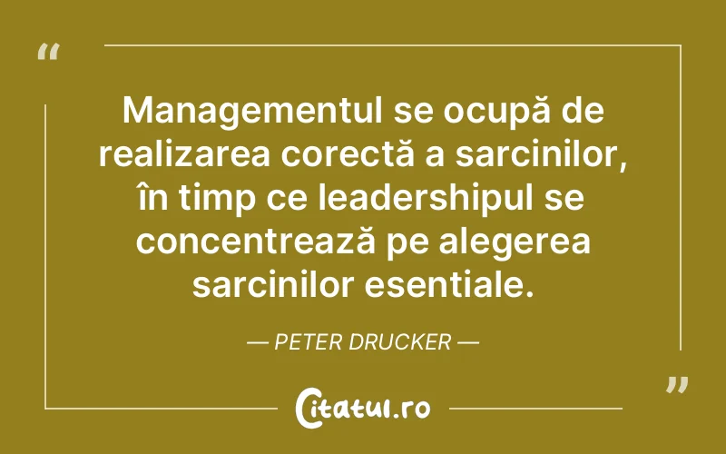 Citat Peter Drucker - citate viata