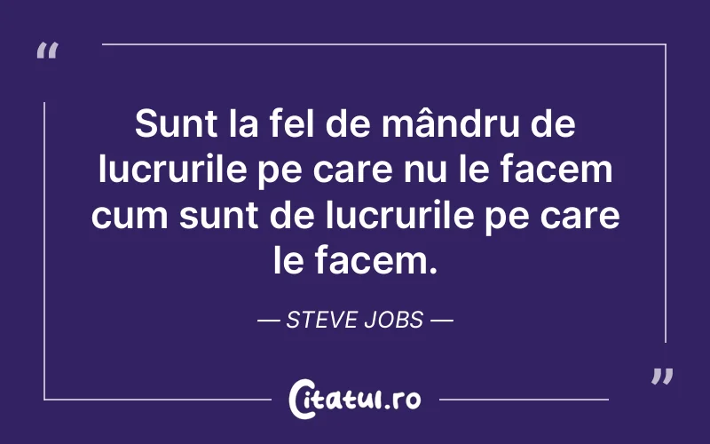 Citat Steve Jobs - citate viata