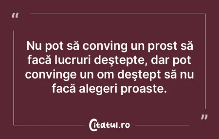 Atunci când lucrurile sunt rele la modu...