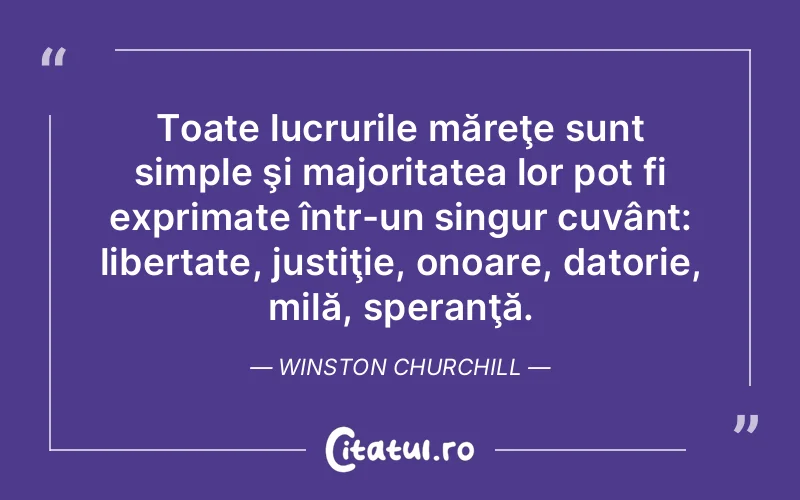 Citat Winston Churchill - citate viata