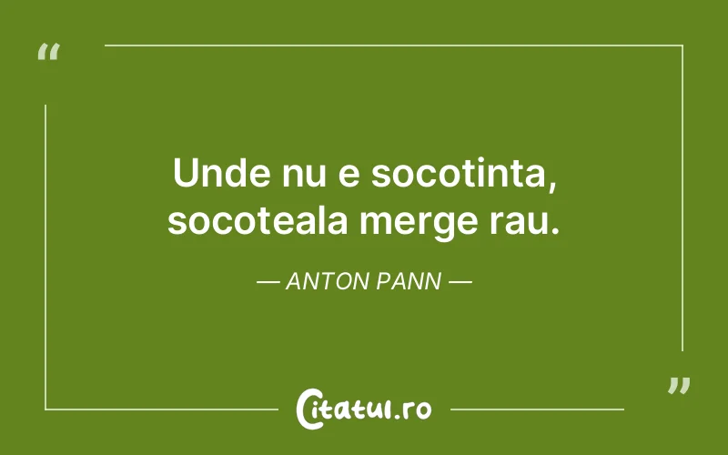 Citat Anton Pann - citate viata