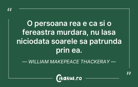 Parerea de rau si maretia sunt destinul ...