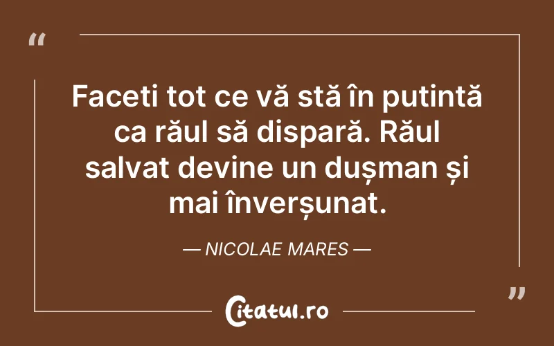 Citat Nicolae Mares - citate viata