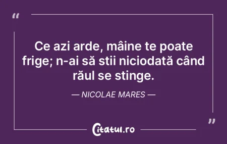 Că mergi încet, nu-i rău deloc. Mai r...