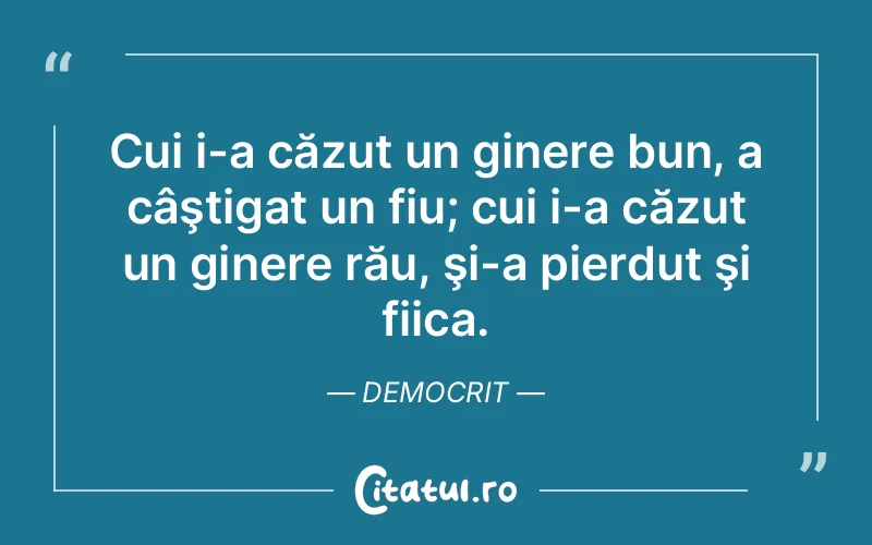 Citat Democrit - citate viata