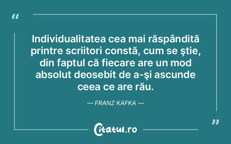 Citat Franz Kafka - citate viata