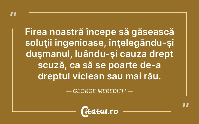 Citat George Meredith - citate viata