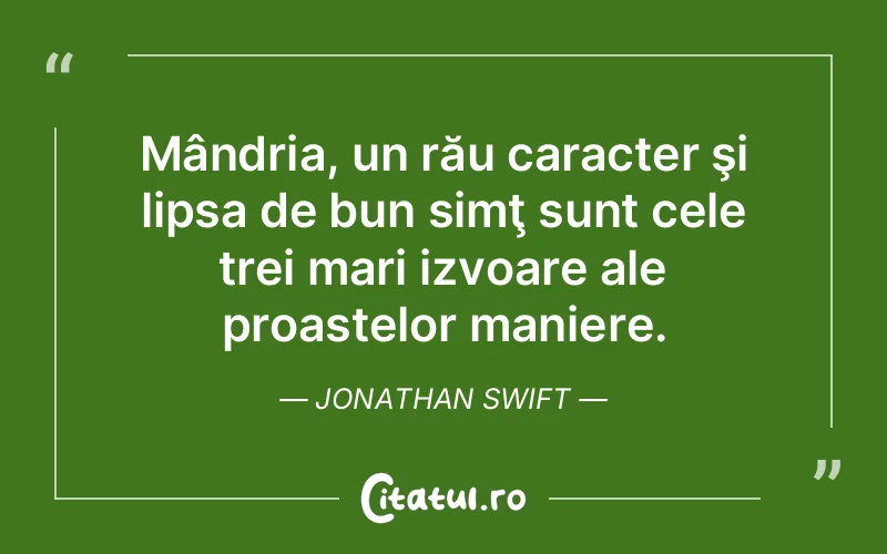 Citat Jonathan Swift - citate viata