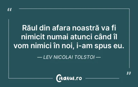 Răul din afara noastră va fi nimicit n... Răul din afara noastră va fi nimicit n...