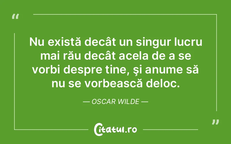 Citat Oscar Wilde - citate viata