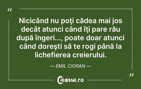 Ai lăsat să se ofilească tot ce era m...