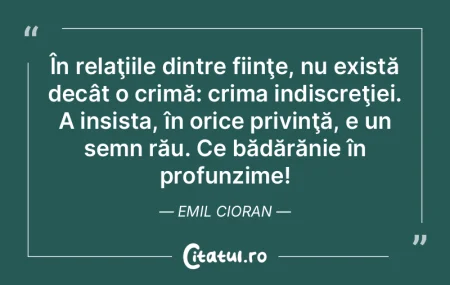 Societatea nu e un rău, ci un dezastru:...