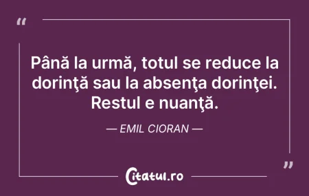 Nu te-ar interesa fiinţele dacă n-ai s...