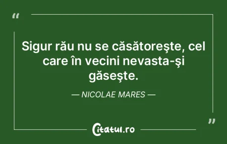 Nu resuscita răul, devine şi mai rău....