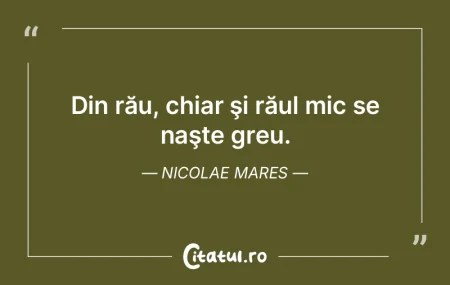Cuvântul rău spus, nu se mai întoarce...