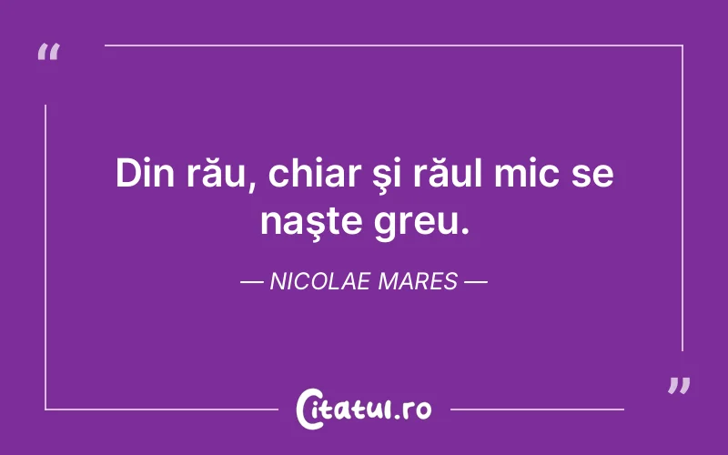 Citat Nicolae Mares - citate viata