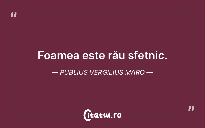 Citat Publius Vergilius Maro - citate viata
