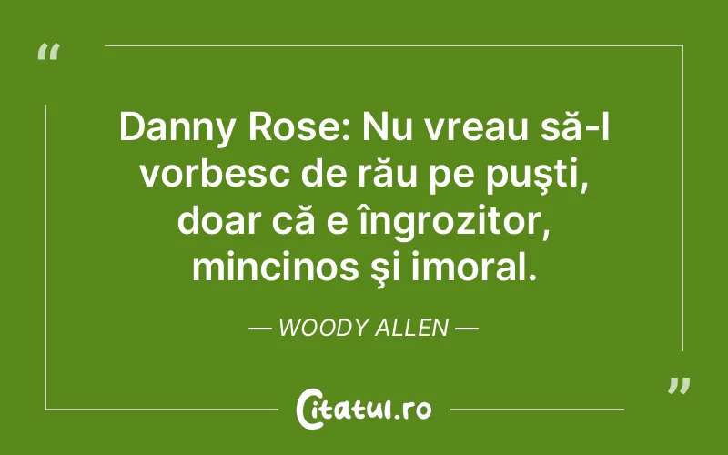 Citat Woody Allen - citate viata