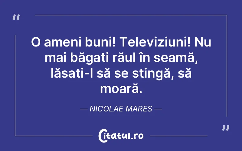 Citat Nicolae Mares - citate viata