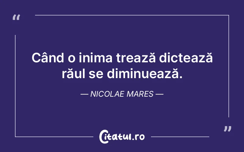 Citat Nicolae Mares - citate viata