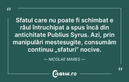 Niciun duşman nu-ţi poate face atât r...