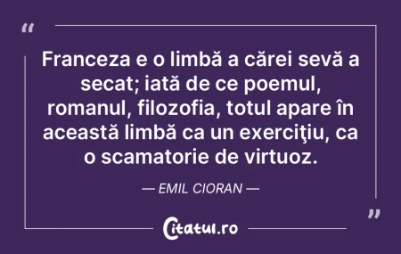 Poezia este ca o pasăre ce zboară inve...