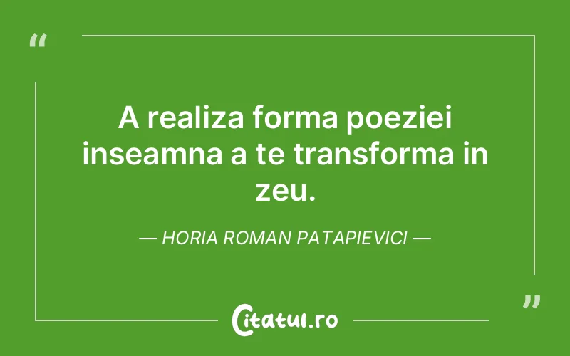 Citat Horia Roman Patapievici - citate viata