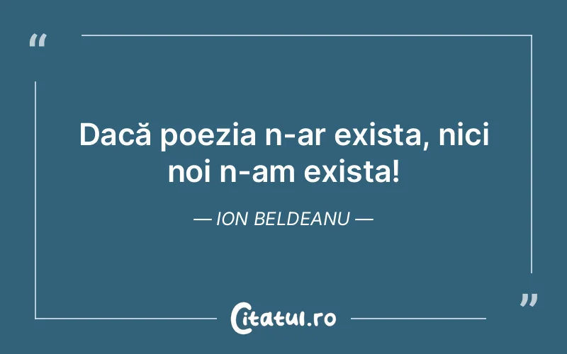 Citat Ion Beldeanu - citate viata