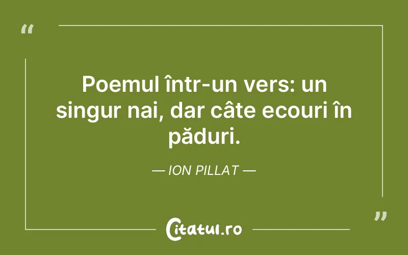 Citat Ion Pillat - citate viata