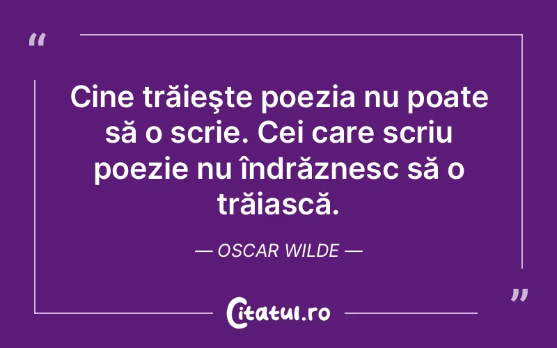 Citat Oscar Wilde - citate viata