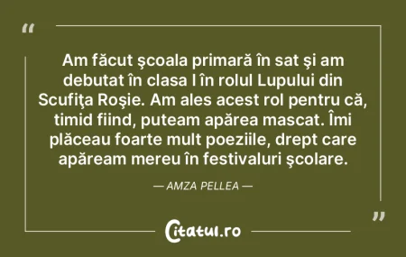 Nu am scris prima poezie, în sensul că... Nu am scris prima poezie, în sensul că...