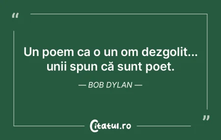 În poezie inspiraţia este o înaltă b... În poezie inspiraţia este o înaltă b...
