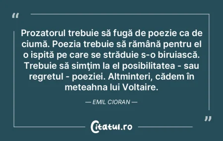 Poezia demnă de acest nume începe prin... Poezia demnă de acest nume începe prin...