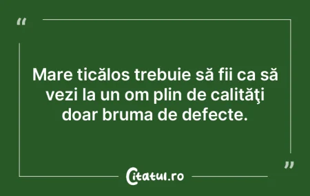 Defecte: unii văd gunoiul închipuit di...