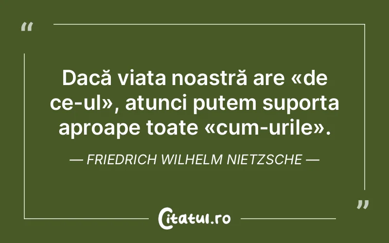 Citat Friedrich Wilhelm Nietzsche - citate viata