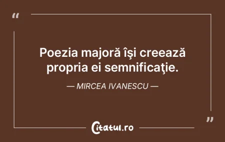 Am să vă spun un lucru, cu riscul de a...