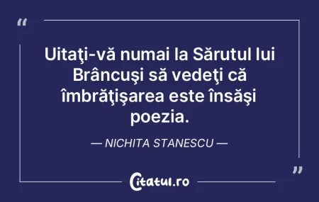 Poezia e o taină şi o lucrare de sine ... Poezia e o taină şi o lucrare de sine ...