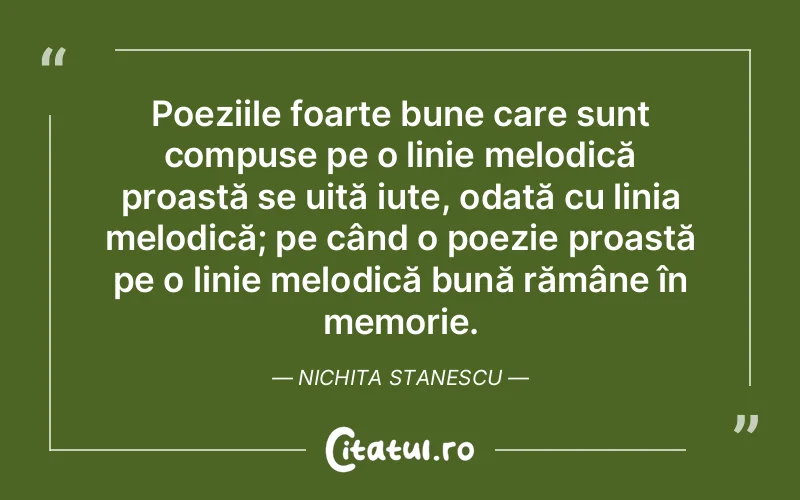 Citat Nichita Stane - citate viata