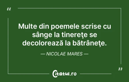 Trebuie să fie clar că atunci când vi...