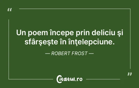 Poezia adevărată poate comunica înain...