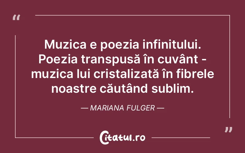Citat Mariana Fulger - citate viata