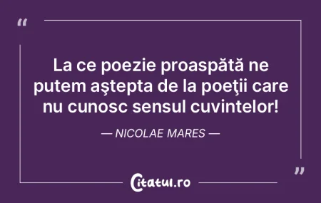 Poezia nu dă răspunsuri, dar pune cele...