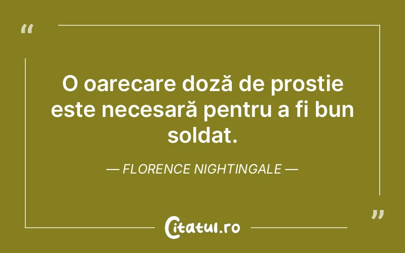 Citat Florence Nightingale - citate viata