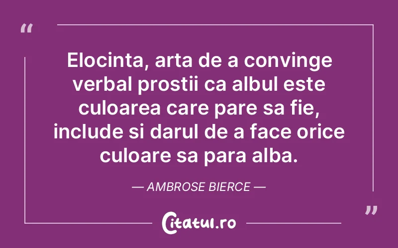 Citat Ambrose Bierce - citate viata
