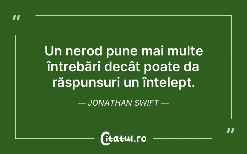 Citat Jonathan Swift - citate viata