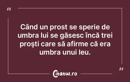 Lipsiţi de scrupule, proştii se dovede... Lipsiţi de scrupule, proştii se dovede...
