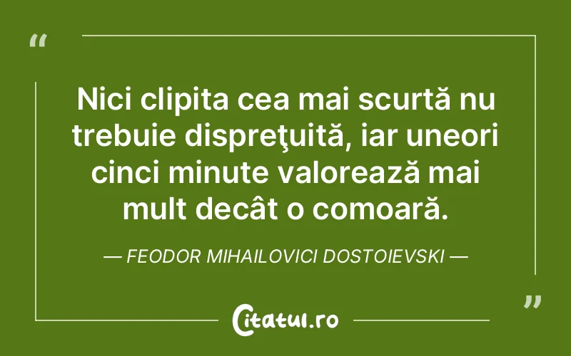 Citat Feodor Mihailovici Dostoievski - citate viata